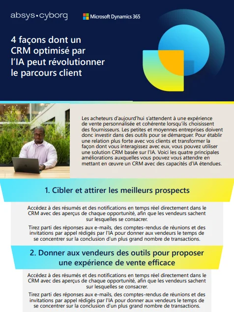 Visuel infographie Révolutionnez votre relation client avec un CRM optimisé par l'IA