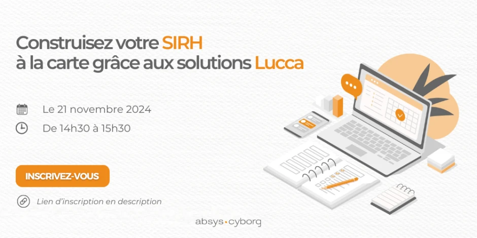 Visuel Conférence web : Construisez votre SIRH à la carte grâce aux solutions Lucca